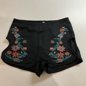 Black spandex shorts